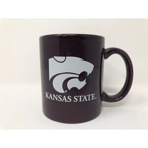 Kansas State College Coffee Mug Willie Wildcat Mascot NCAA Royal Purple White